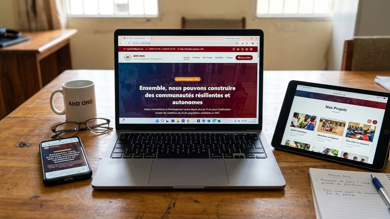 Lancement site web AHD